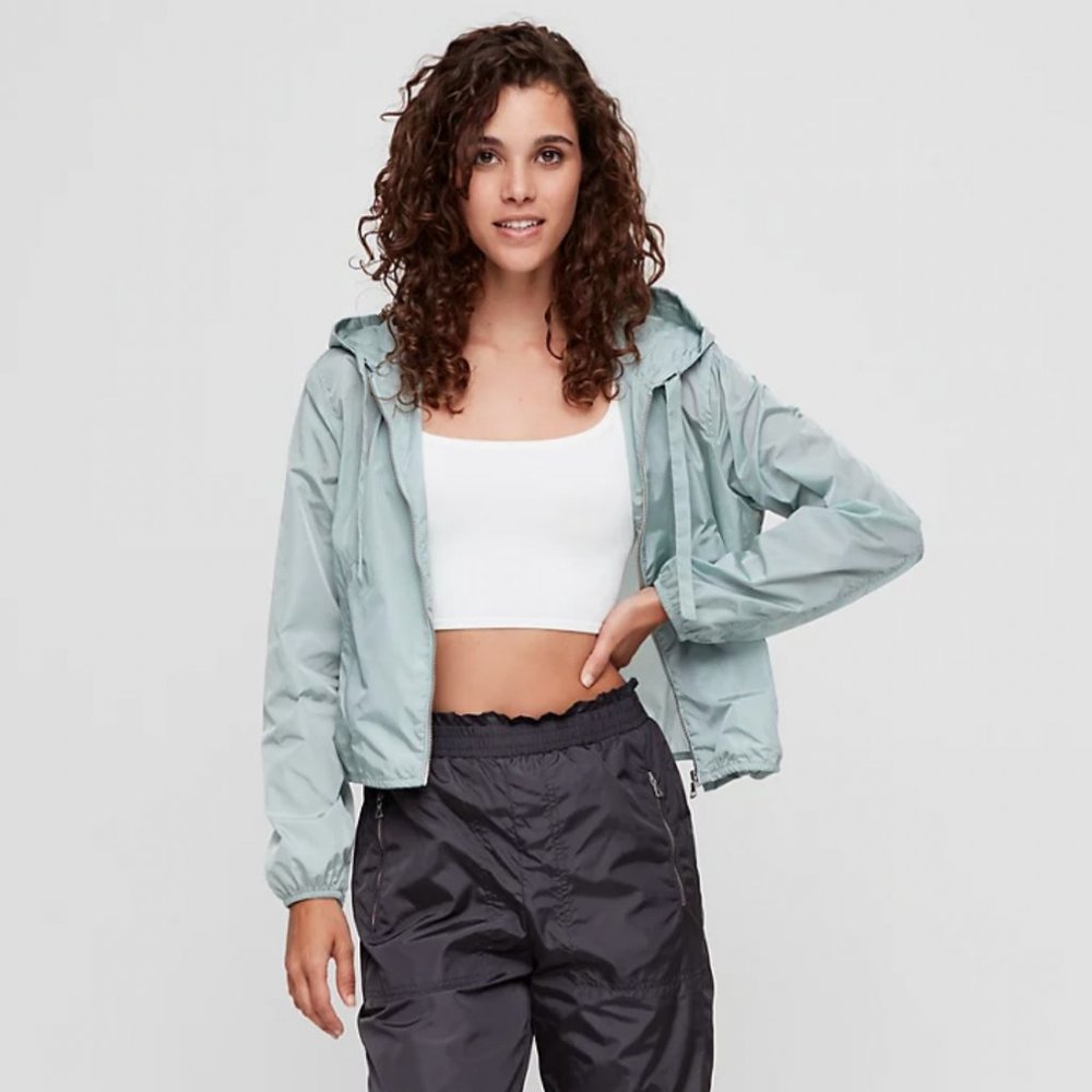The Group by Babaton CASS Hooded Windbreaker Jacket